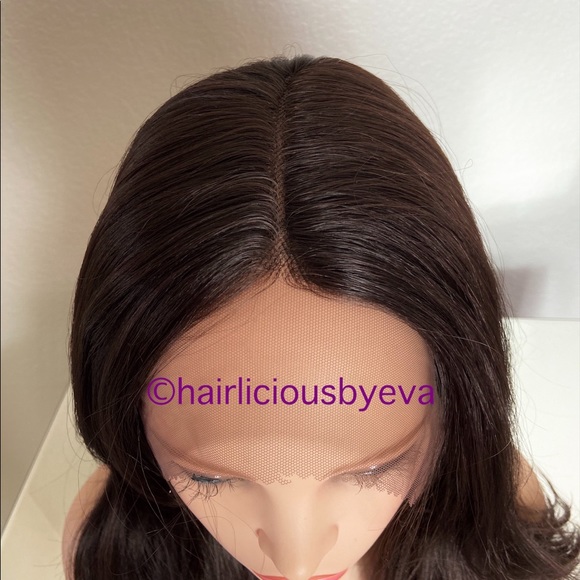 brown color 4 wig lace front wavy layered heat ok - Picture 5 of 7